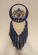 Load image into Gallery viewer, Spiritual hand-painted macrame wall hanging
