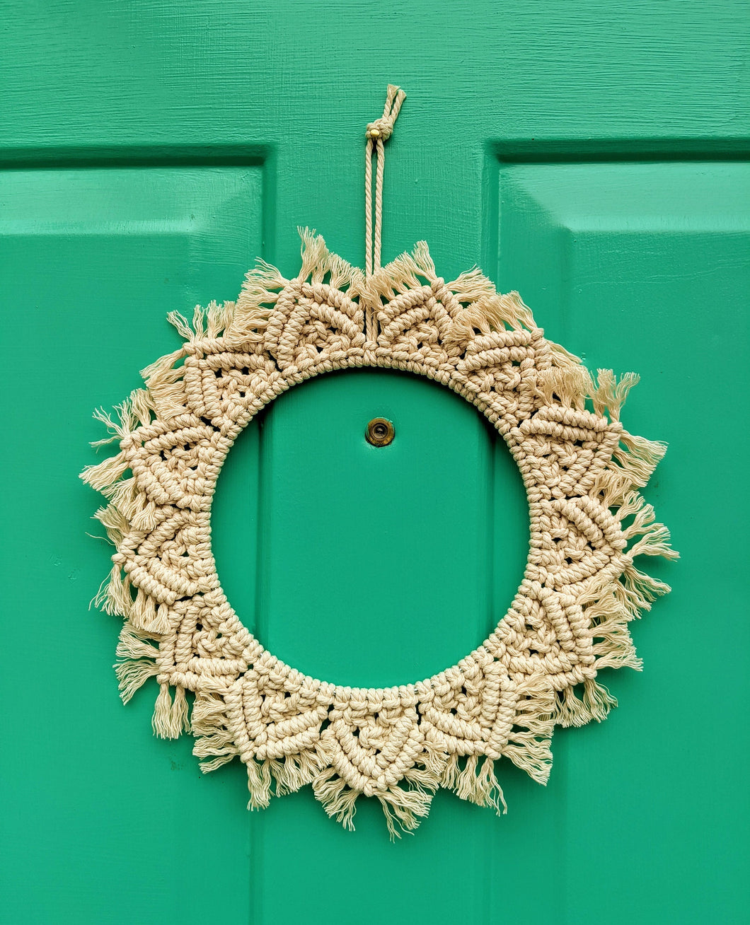 Handmade Boho Macramé Door Wreath