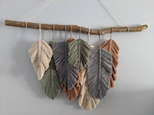 Load image into Gallery viewer, Macramé Feather Wall Hanging

